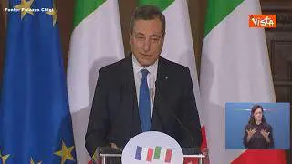 Draghi: “Ogni trimestre un ministro italiano parteciperà a un cdm francese e viceversa"