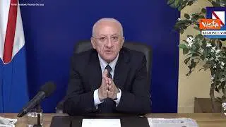 No green pass, De Luca: "Danni enormi, prossima volta useremo idranti a secco, come in lavanderia"