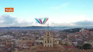 Trattato del Quirinale, Frecce Tricolori e Patrouille de France volano su Roma