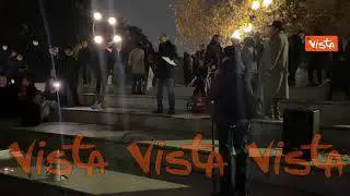 No green pass all’Arco della Pace: “Io vaccinato sono dalla vostra parte"