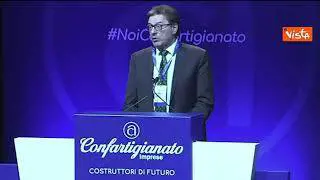 Giorgetti all'assemblea di Confartigianato: "Italia vive momento magico ma Covid non è vinto"