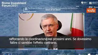SOTTOTITOLI Pnrr, Franco: "Italia ha responsabilità politica nel processo di integrazione europea"