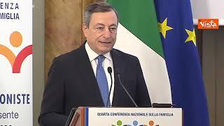 Draghi: "Famiglia bene collettivo, deve essere tutelata dallo Stato"