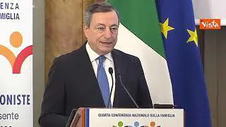 Draghi: "Famiglia bene collettivo, deve essere tutelata dallo Stato"