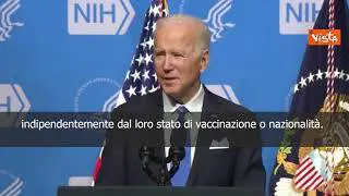 SOTTOTITOLI Biden: "Tampone negativo 24 ore prima di partire per gli Usa"