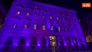 Giornata internazionale disabilità, Palazzo Madama si illumina di viola