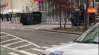 Uomo armato davanti alla sede Onu di New York, il momento dell'arresto
