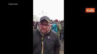 Puzzer con i portuali a Vienna per la manifestazione contro le restrizioni Covid