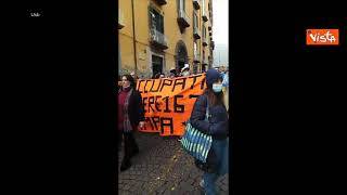 No Draghi Day, il corteo a Napoli con le bandiere dei sindacati autonomi