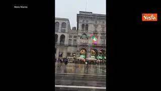 Festa dell'Immacolata sotto la neve a Milano, scendono i primi fiocchi della stagione