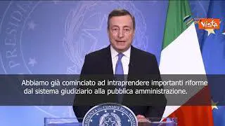 Draghi: "Fare di tutto per difendere valori universali"