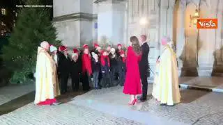 William e Kate ascoltano i canti di Natale all'abbazia di Westminster