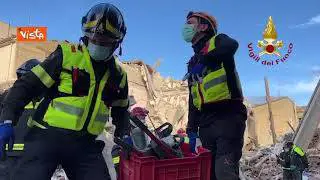 Crollo palazzina a Ravanusa, i Vigili del Fuoco cercano dispersi