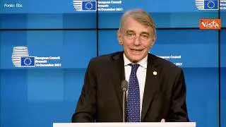 Sassoli: "Ue ha fatto percorso importante finora, ma nessuno deve sentirsi appagato"