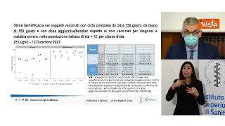 Brusaferro: "Rischio di contrarre Covid si riduce drasticamente con terza dose"
