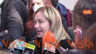 Meloni: "Incontro con Moratti? Abbiamo parlato di sanità. Il resto è ricostruzione fantasiosa"