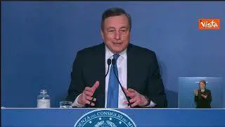 Draghi: "Un messaggio di affetto per Mattarella, è quello che provano italiani"