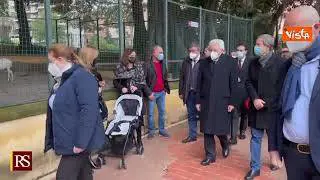 Mattarella visita i giardini di Palazzo d'Orleans a Palermo