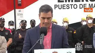 Eruzione vulcano a La Palma, Sanchez: "Già 138 milioni per ricostruzione, ma l'emergenza continua"