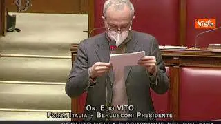 Manovra, Vito (FI): "Non voto fiducia, governo dei migliori ha fatto peggio di altri"