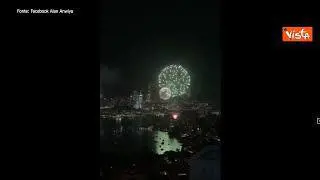 In Australia è il 2022, i meravigliosi fuochi d'artificio a Sidney