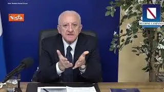 De Luca: "Abbiamo perso tempo dietro ai no vax, avremmo dovuto adottare misure drastiche"