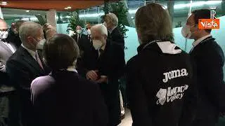 Mattarella alla finale della Coppa Italia di pallavolo, "Lei è il nostro Mvp" dice un'atleta