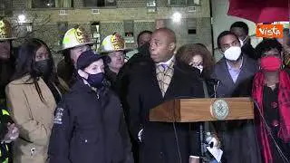 Incendio Bronx, il sindaco di New York Adams: "Terribile momento di dolore per la città"