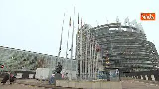 Morte Sassoli, bandiere Ue a mezz'asta in Commissione, Parlamento e Consiglio
