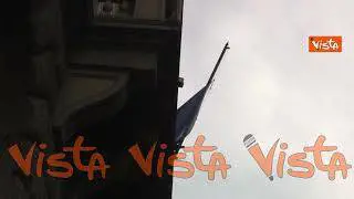 Morte Sassoli, bandiera a mezz'asta alla Rappresentanza del Parlamento Ue in Italia