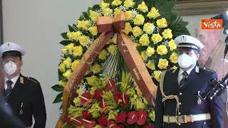 Mattarella alla camera ardente di David Sassoli, le immagini