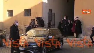 Camera ardente David Sassoli, il presidente Draghi in Campidoglio
