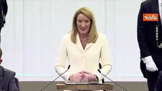 La neopresidente Ue Metsola ricorda Sassoli: "Era combattente per l'Europa"