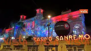 Festival di Sanremo, il Casinò si illumina con fiori e note musicali