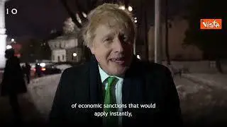 Boris Johnson incontra il Presidente dell'Ucraina Zelensky