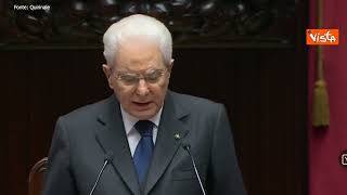 Mattarella: "Sono stati giorni travagliati per tutti e anche per me"