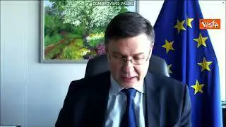Dombrovskis: "Ci aspettiamo alto tasso inflazione più a lungo del previsto"