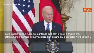 Biden: "Se Russia invade Ucraina stop al gasdotto Nord Stream 2"