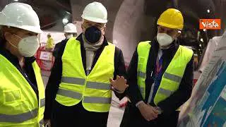 Draghi visita il cantiere del Terzo Valico. L'Ad di Fs Ferraris: "Un'opera strategica per il Paese"