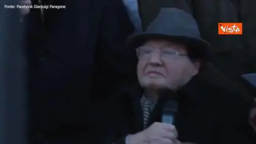 È morto il premio Nobel francese Montagnier, eccolo alla manifestazione di Milano a gennaio