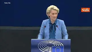 Crisi ucraina, Von der Leyen: "Ue nata per porre fine a guerre in Europa. Doloroso parlare oggi"