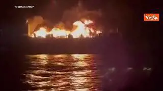 Fiamme e panico sul traghetto in arrivo dalla Grecia