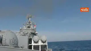 Ucraina, l'esercitazione della flotta russa nel Mar Nero