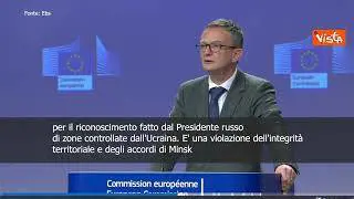 Commissione Ue: "Condanna riconoscimento Donbass, violati accordi di Minsk"