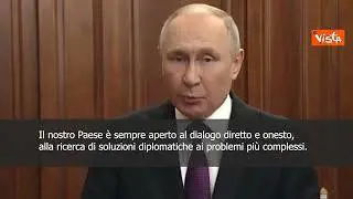 SOTTOTITOLI Ucraina, Putin: "Pronti a trovare soluzione diplomatica, aperti al dialogo"