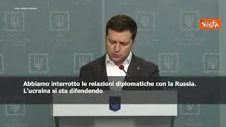 Zelensky: "Interrotte relazioni diplomatiche con Russia"