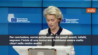 SOTTOTITOLI Von der Leyen: "Putin deve fallire e lo farà"