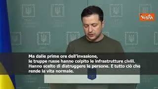 SOTTOTITOLI Ucraina, Zelensky: "Attacchi russi meritano tribunale internazionale"