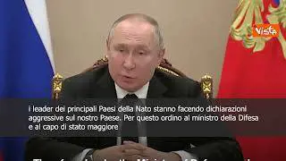 SOTTOTITOLI Putin: "Massima allerta del sistema di deterrenza nucleare"