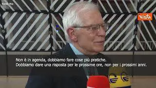 SOTTOTITOLI Borrell: "Ingresso Ucraina in Ue? Non è in agenda"